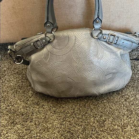 Coach Gray Metallic handbag - Picture 3 of 7